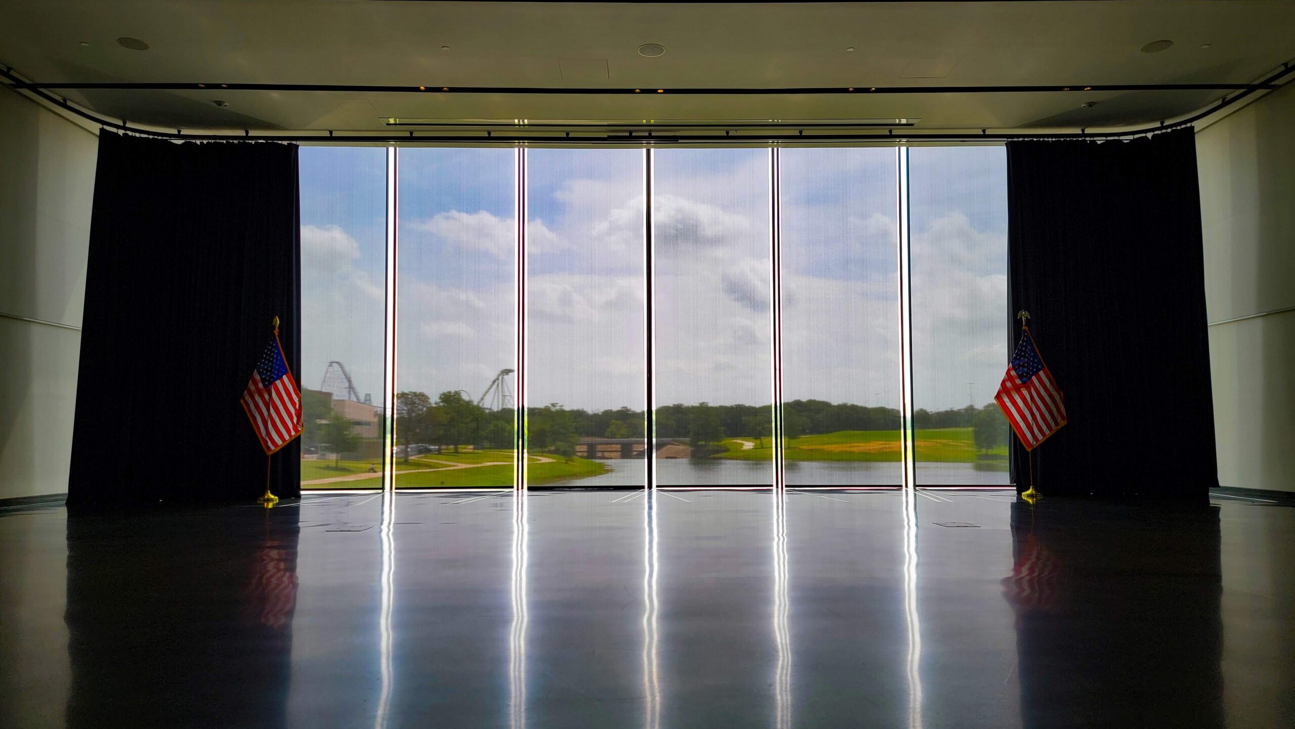 Inside the museum gallery